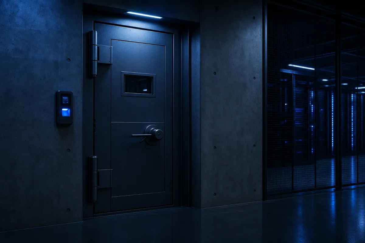Secure entrance of a sovereign-grade data facility