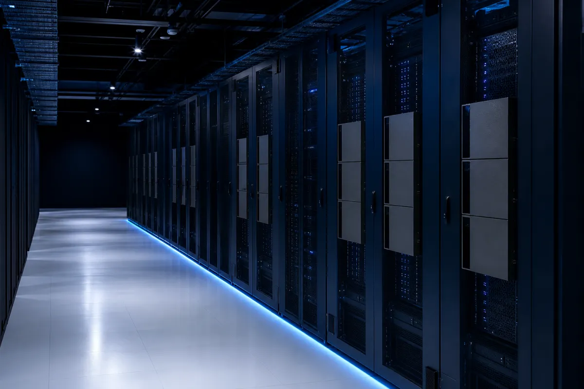Reserved row of HGX racks in a Tier III data hall